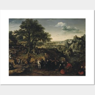 Landscape with a Rural Festival by Lucas van Valckenborch Posters and Art